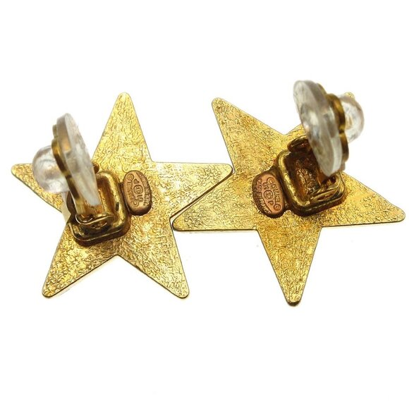 Chanel Star Earrings Clip-On Yellow 01P - Picture 5 of 5